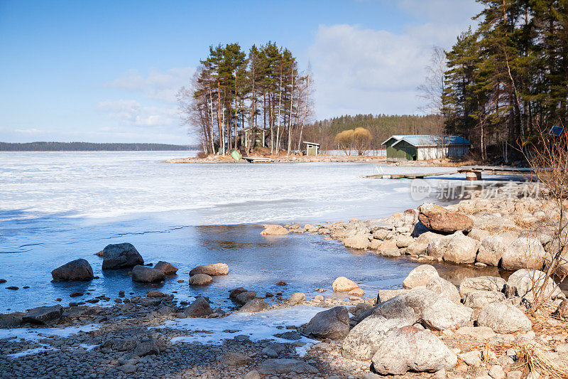 芬兰Imatra Saimaa湖海岸